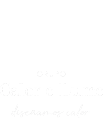 Logotipo calor e lume blanco